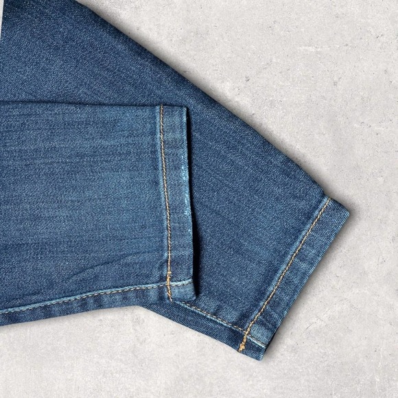 CURRENT ELLIOT DISTRESSED MEDIUM WASH SKINNY DENIM JEAN - 24 - Picture 6 of 10